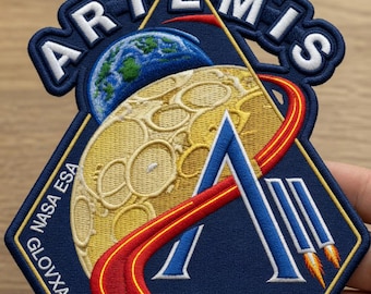 NASA Artemis Mission Gesticktes Aufnäher zum Aufnähen zum Aufnähen
