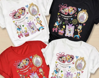 Retro Disney Birthday Girl and Boy Shirt, Personalized Disney Trip T-Shirt, Mickey and Friends Birthday Squad, Best Birthday Ever Tee