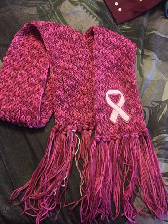 Breast Cancer Scarf Etsy