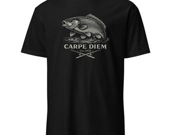 Carpe Diem Carp Fishing T-Shirt – Vintage Angler Graphic Tee