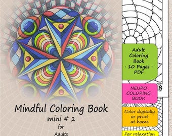 Mini Neuro Coloring Book Vol.2 | 10 Abstract Pages (Digital Download)