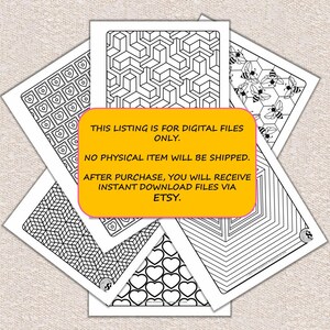 Mini Neuro Coloring Book | 10 Printable Pages | Mindful Relaxing Line Art | Digital Download image 6