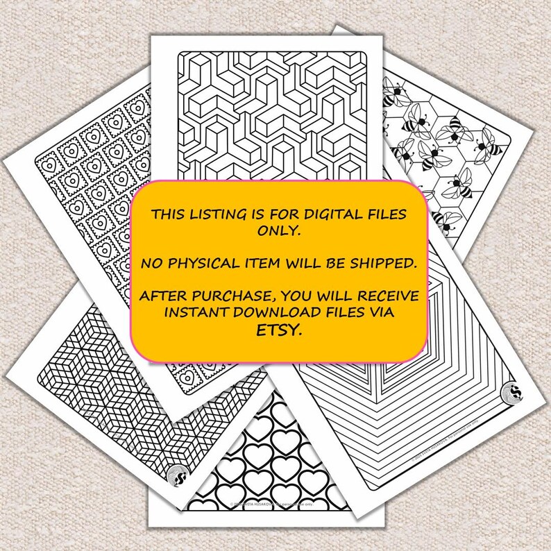 Mini Neuro Coloring Book | 10 Printable Pages | Mindful Relaxing Line Art | Digital Download image 6