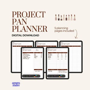 Planer projektu Pan – szablon cyfrowy