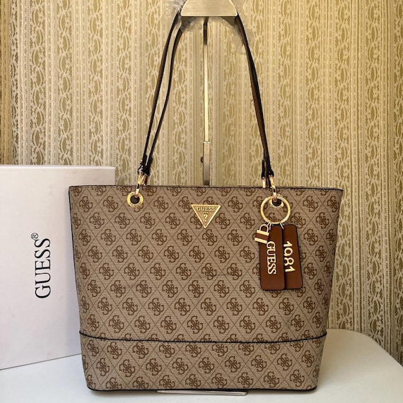 Structured Tote Bag with Signature Pattern - image 1