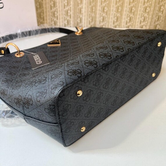 Structured Tote Bag with Signature Pattern - image 8