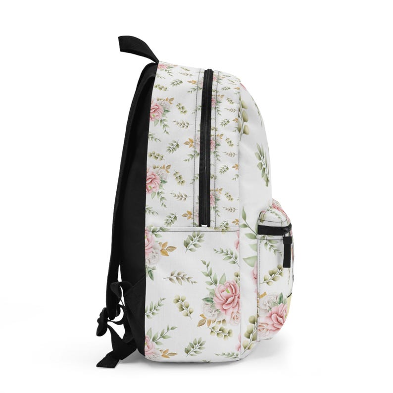 Kawaii Bunny Floral Backpack, Aesthetic School Bag for Girls, Vintage ...