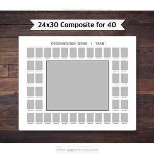 24x30 for 40 - Photoshop Template - INSTANT DOWNLOAD