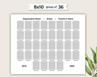 8x10 Composite for 36, Photoshop Template - SCH128 - INSTANT DOWNLOAD