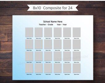 8x10 Composite for 24, Photoshop Template - SCH78 - INSTANT DOWNLOAD