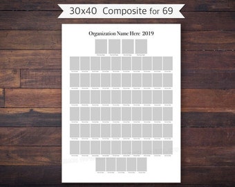 30x40 Composite for 69, Photoshop Template - SCH91 - INSTANT DOWNLOAD