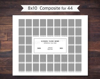 8x10 Composite for 44, Photoshop Template - SCH130 - INSTANT DOWNLOAD