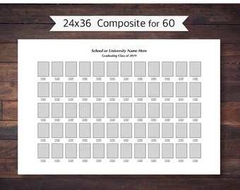 24x36 Composite for 60, Photoshop Template - SCH103 - INSTANT DOWNLOAD
