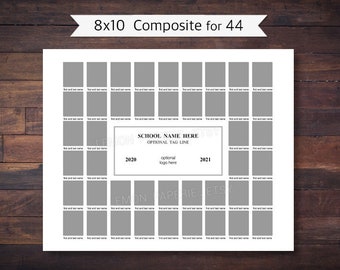 8x10 Composite for 44, Photoshop Template - SCH130 - INSTANT DOWNLOAD