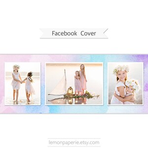 Facebook Timeline Cover, Photoshop Template - FT217 - INSTANT DOWNLOAD