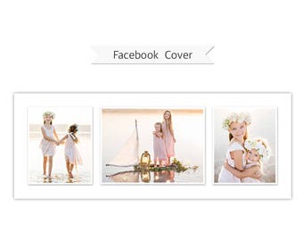 Facebook Timeline Cover, Photoshop Template - FT218 - INSTANT DOWNLOAD