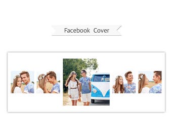 Facebook Timeline Cover, Photoshop Template - FT209 - INSTANT DOWNLOAD