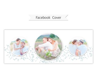 Facebook Timeline Cover, Photoshop Template - FT220 - INSTANT DOWNLOAD