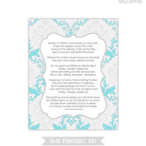 8x10 Printable | I&#39;m Rocking My Baby and Babies Don&#39;t Keep - for Boys - INSTANT DOWNLOAD (art23)
