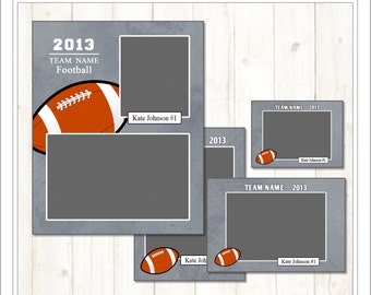 Football Memory Mate Templates, Sports Template, PSD Photoshop Template (SM206) INSTANT DOWNLOAD