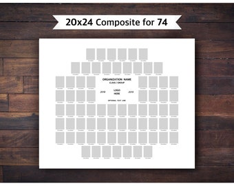 20x24 Composite for 74, Photoshop Template - INSTANT DOWNLOAD