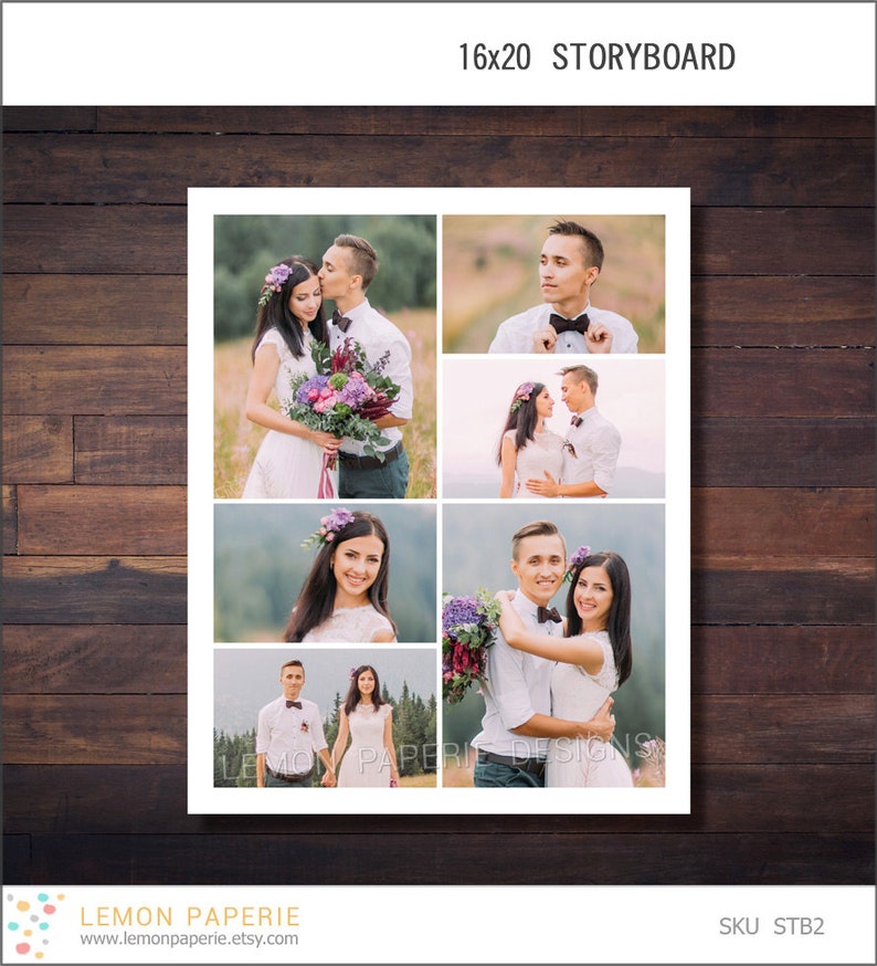 16x20 Storyboard 6 Photos INSTANT DOWNLOAD STB2 SALE image 1