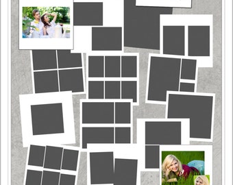 SALE 8.5x8.5 MpixPro Soft Cover Book Templates, psd photoshop templates (A135) INSTANT DOWNLOAD