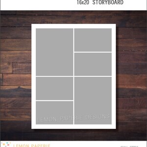 16x20 Storyboard 6 Photos INSTANT DOWNLOAD STB2 SALE image 2