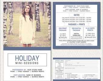 Pre-Pay Envelope and Mini-Session Template for Millers, Marketing Template, PSD Photoshop Template (PPE204) INSTANT DOWNLOAD