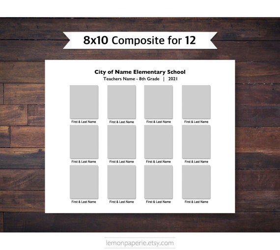 8x10 Composite for 12 Photoshop Template INSTANT DOWNLOAD | Etsy