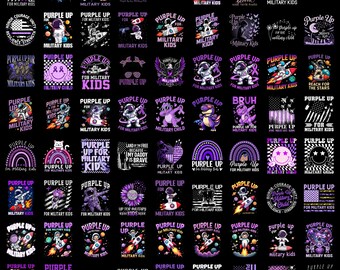 Purple Up Military Kids Astronaut PNG: Military Child Month (Digital Download)
