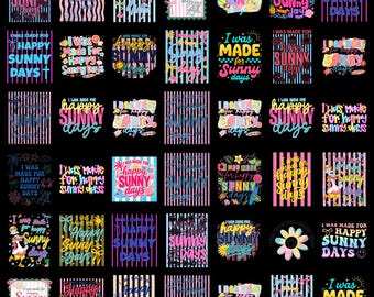 I Was Made For Happy Sunny Days Png, Preppy Summer Png, Summer Spring Girly Png Design, Retro Beach Png, Summer Vibes Png, Trendy Summer Png