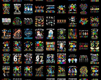 Its OK To Be Different Puzzle Autism Awareness PNG, Special Education, Autism Acceptance, Autism Support Squad, Neurodiversity, Digital File