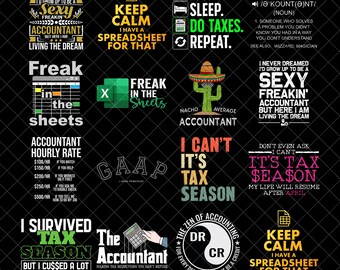 Accountant Design Bundle, Accountant Design, Accountant Shirt Design, Accountant Mug Design, Accountant Shirt POD Png