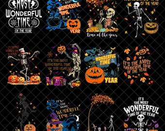 It's the Most Wonderful Time of the Year Halloween png Bundle, Funny Halloween Png, Vintage Halloween png, Halloween png, Halloween PNG