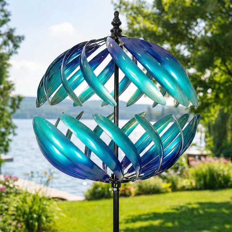 Multicolor Windmill Multicolor Handmade Garden Wind Spinner, Outdoor Garden Decoration ...