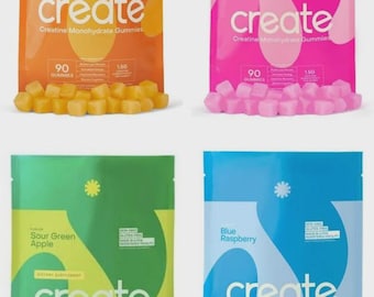Creatine Monohydrate Gummies for Men And Women | Muscle And Workout Support Blend
