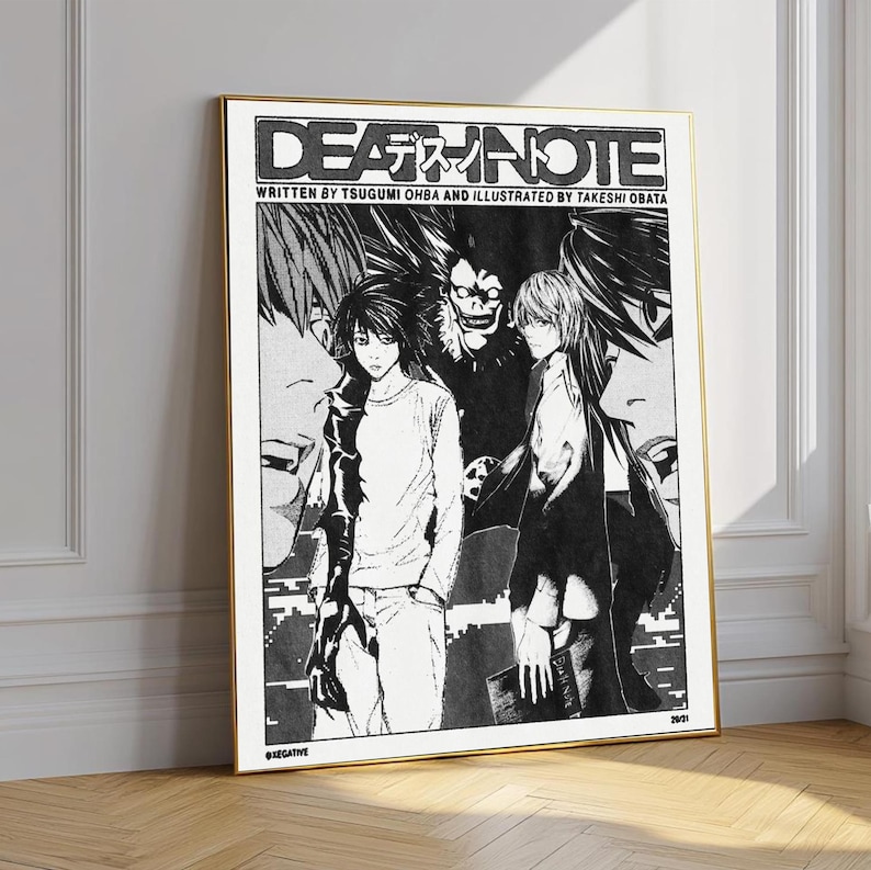 Pinterest Death Note Poster Death Note Poster, Ryuk Light Yagami Anime Poster, Dark Anime Wall Art ...