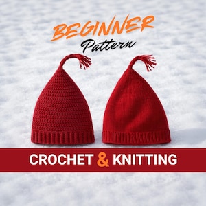 Bonnet de résistance norvégien Melt Ice au crochet et au tricot PDF pour adultes et enfants | Tuque Toboggan Bonnet Bonnet Gilet Point