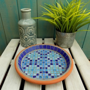 Mosaic Garden Decor - Bird Bath -  Moroccan Pool, Patio Ornament Decoration