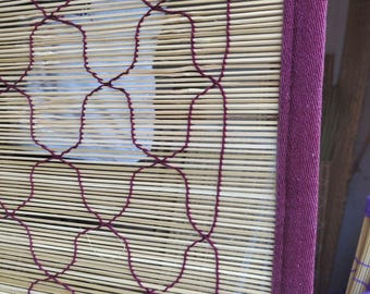 Cross Thread Bamboo Blinds In Custom Size