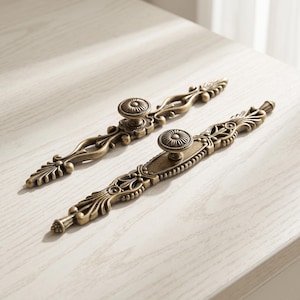 poignées et boutons de meuble vintage, poignées de tiroir en alliage de zinc antique, matériel d'armoires de cuisine, poignées de commode, poignées de porte de garde-robe