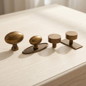 Vintage Brass Cabinet Knobs, Antique Drawer Knobs, Zinc Alloy Cabinet Hardware, Kitchen Cupboard Knobs, Dresser Pulls, Furniture Knobs