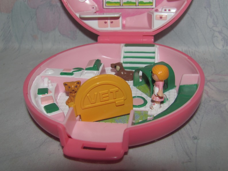 Jahrgang 1989 Bluebird Polly Pocket Compact Knopf Tier Etsy