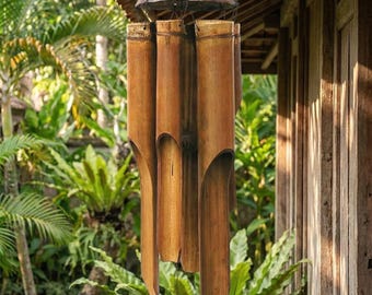 Bamboe Windgong Grote Natuurlijke Windgong 72 cm Zen Garden Decor Patio Balkon Meditatie Woondecoratie Cadeau