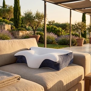 Memory Foam Knee Pillow for Side Sleepers – Orthopedic Leg Cushion for Hip & Back Pain Relief – Ergonomic Sleep Support Pillow