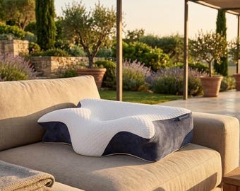 Memory Foam Knee Pillow for Side Sleepers – Orthopedic Leg Cushion for Hip & Back Pain Relief – Ergonomic Sleep Support Pillow