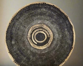 Vintage Makenge Basket - Authentic Zambian Wall Decor, African Artefact