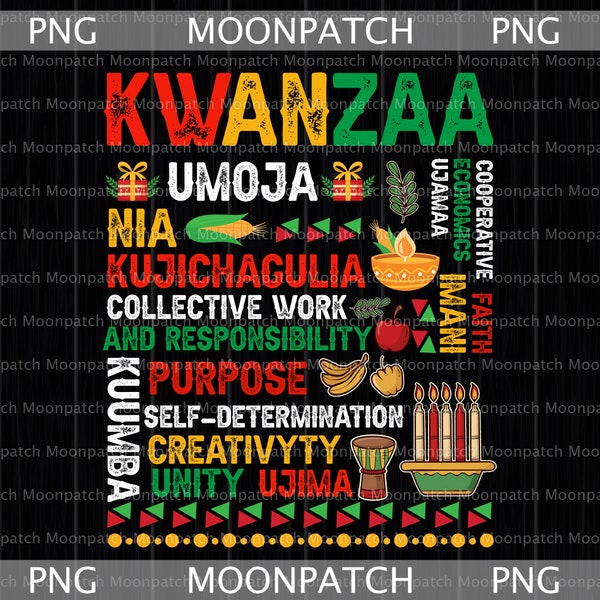 Happy Kwanzaa PNG,  Happy Kwanzaa Drum Kinara Seven Candles Africa PNG,  Principles Of Kwanzaa PNG, Seven Candles Africa Celebration