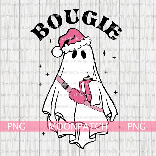 Booker Cute Ghost Bougie Snowman Stanley Tumbler Belt Bag PNG